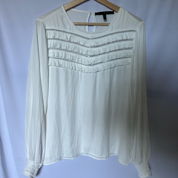Whbm white blouse small